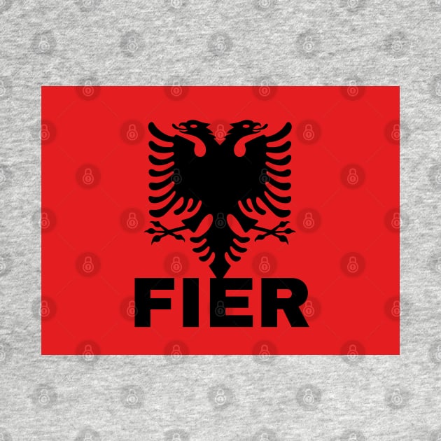 Fier City in Albanian Flag by aybe7elf